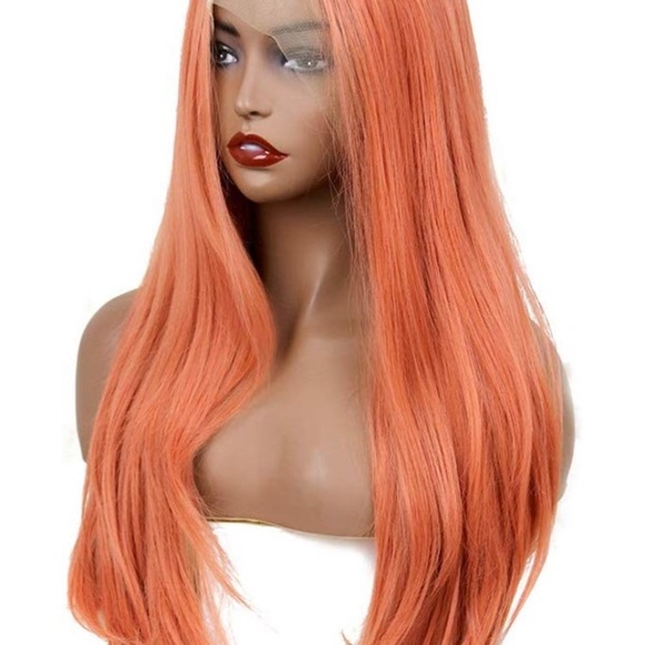 ?CAROLINA 24” ORANGE STRAIGHT LACE FRONT WIG*NWT*